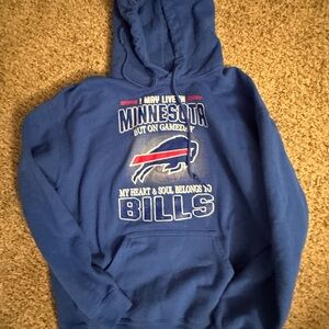 Blue Minnesota Bills kids football Hoodie